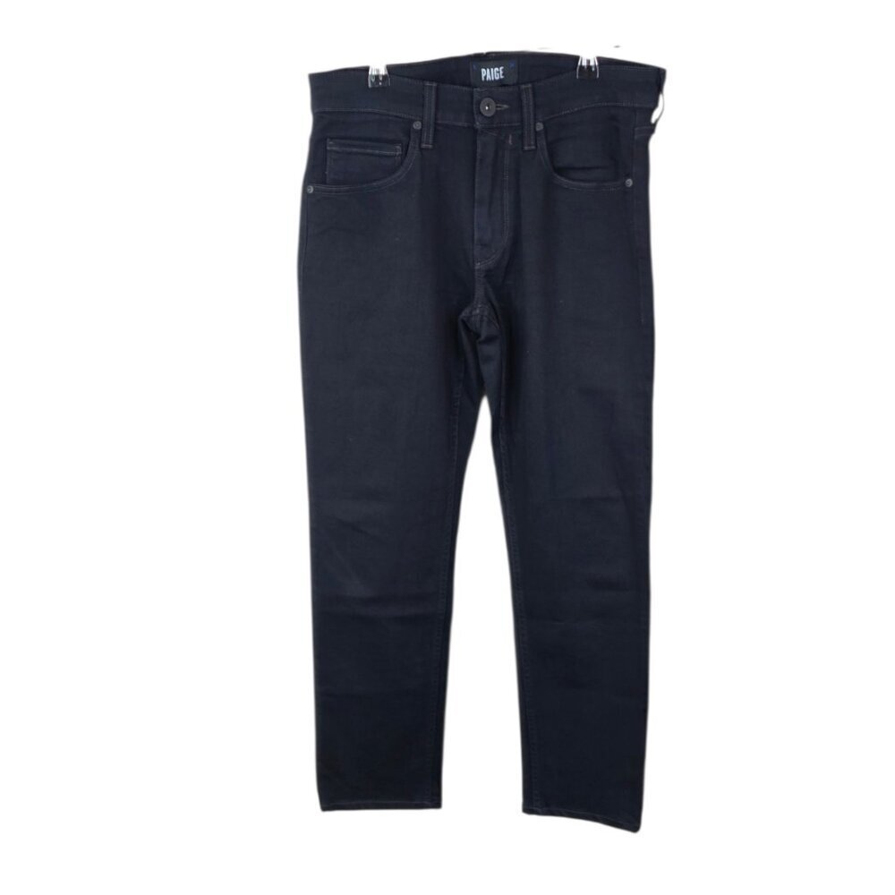 PAIGE Lennox Slim Fit Jeans, Mens Size 28, Stretch Denim, Zip Fly, Dark Blue